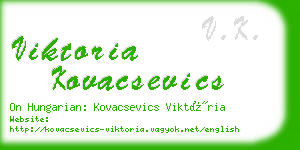 viktoria kovacsevics business card